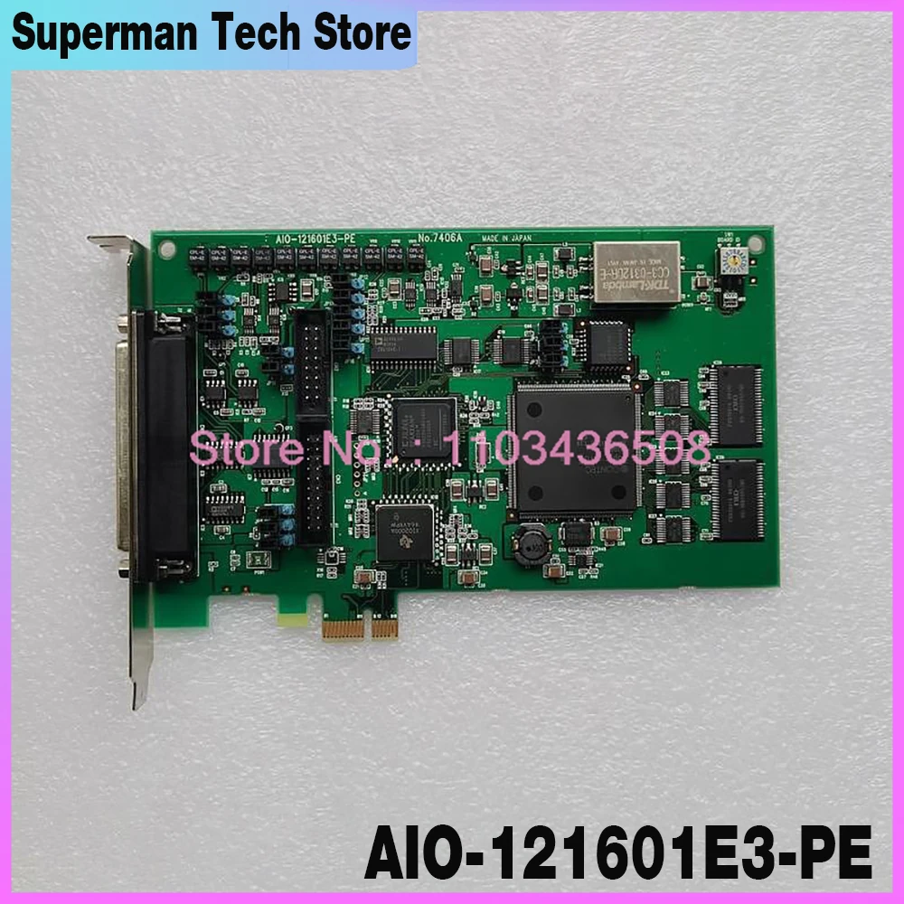 For CONTEC NO.7406A Communication/letter Data Acquisition Card AIO-121601E3-PE Switch control signal sensor