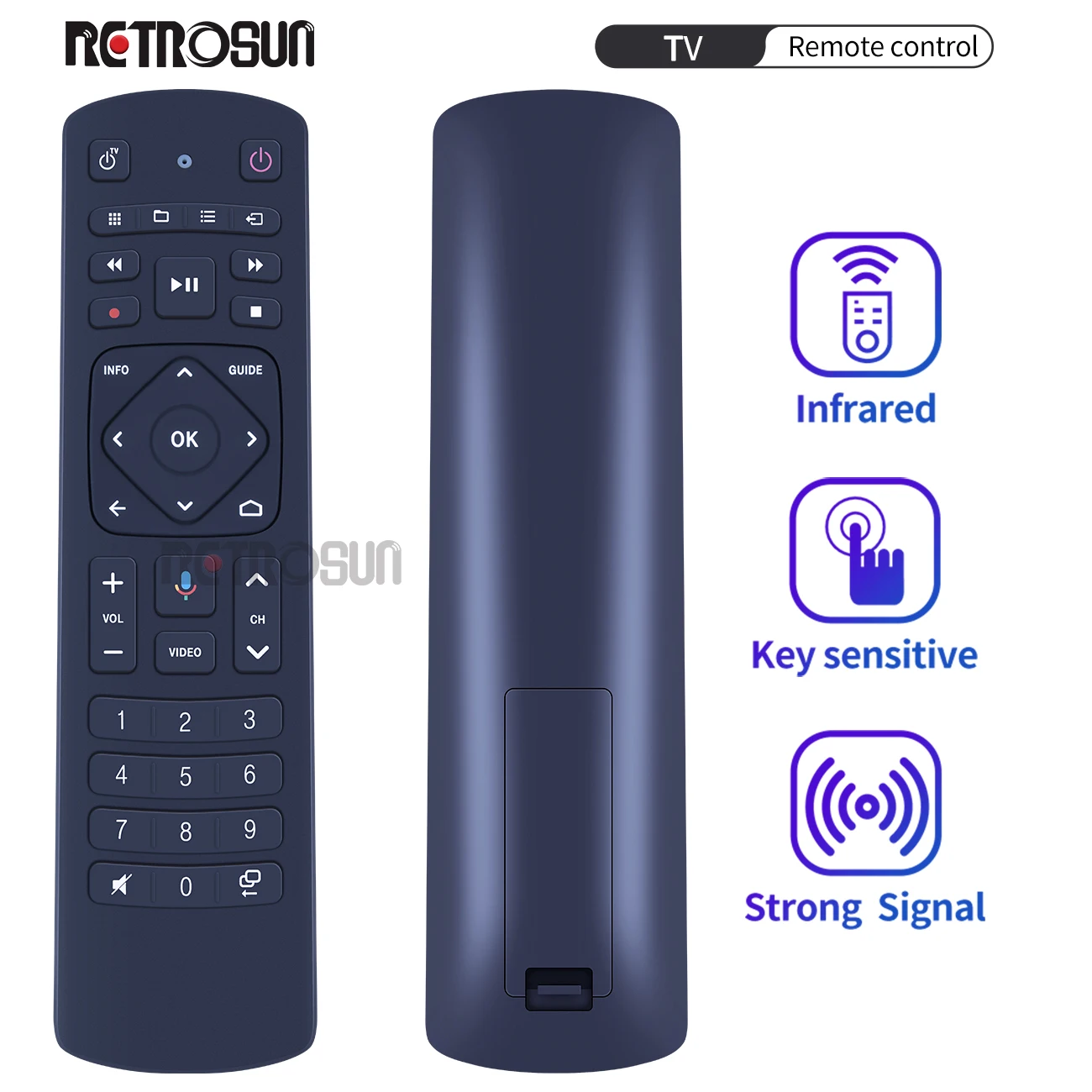 New Original Voice Remote Control rc3593815/01R For Telekom LCD LED TV