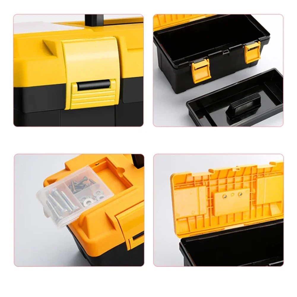 Tool Box 12-14in Professional Multi-functional Tool Box Tool Organizer Plastic Thickened Tool Storage Tools Replacement Parts