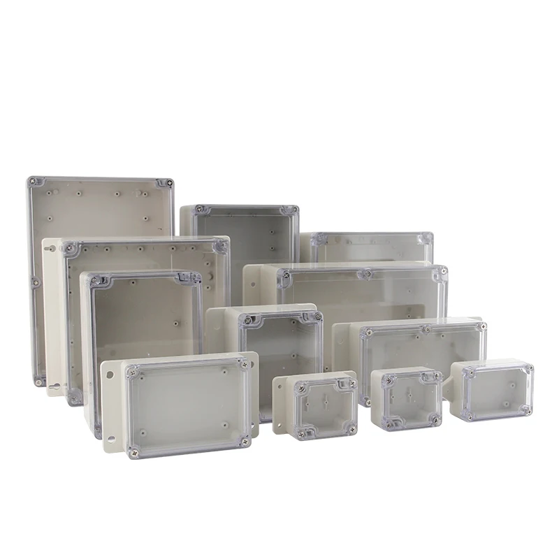 IP67 Plastic Transparent Box Waterproof Enclosure Electronic Project Outdoor Instrument Electrical Project Box Junction Housing