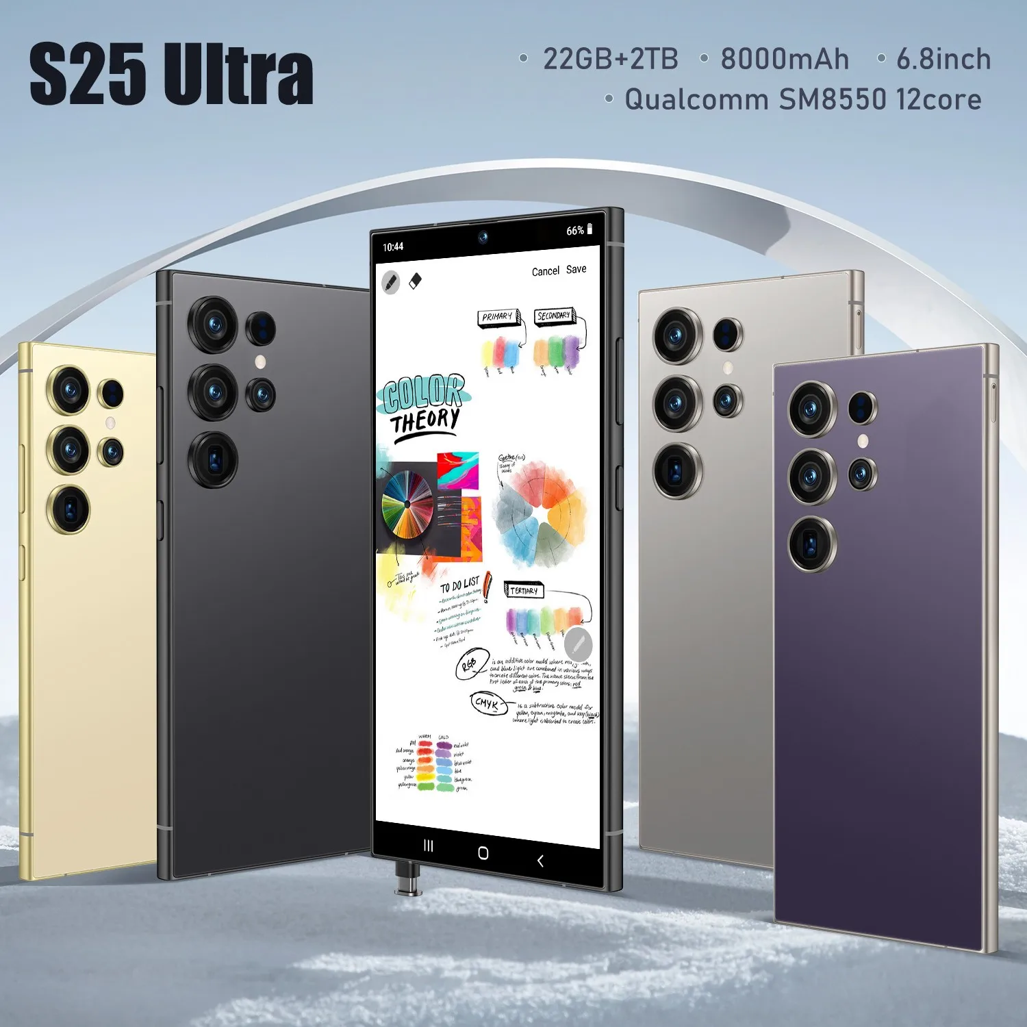 NEW S25 Ultra Smartphone 5G 72MP+108MP cameras 6.8 inch HD 22GB+2TB memory 8000 mAh  Face Unlocked mobilephone