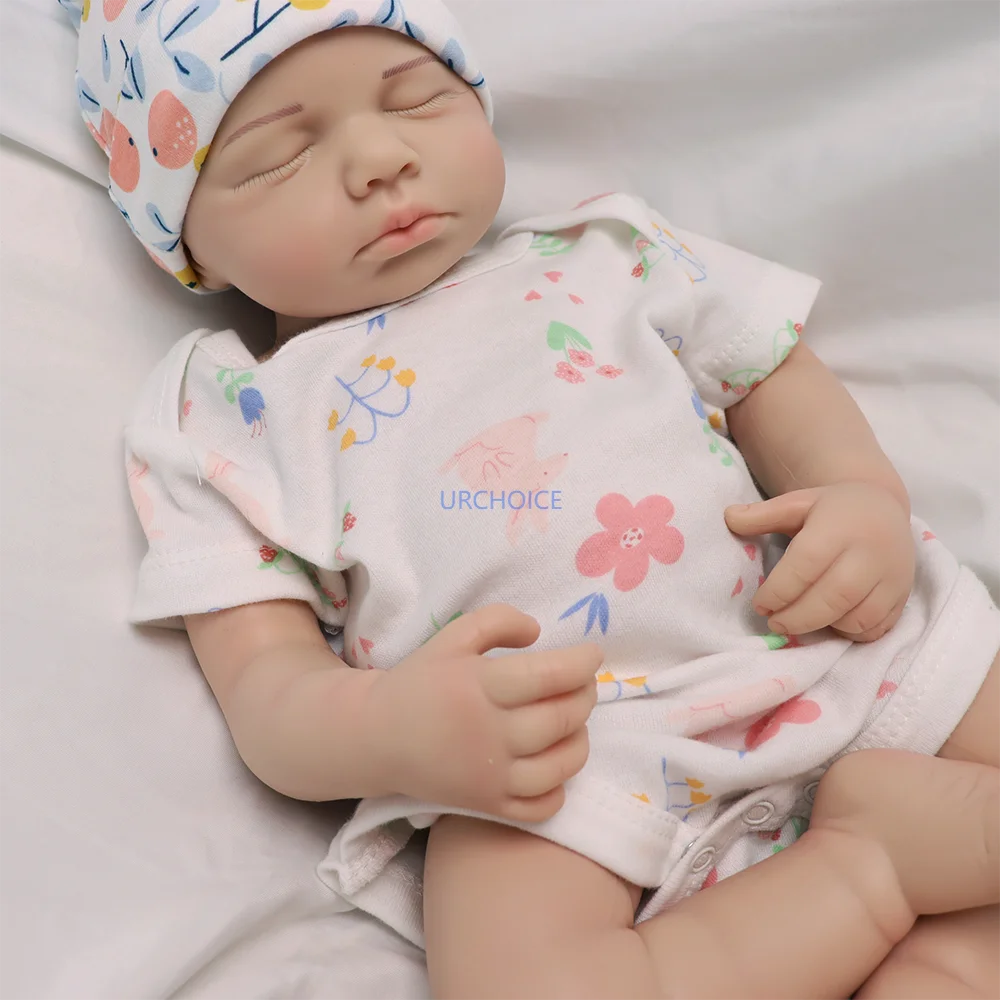 20" Soft & Adorable Silicone Reborn Baby Doll Hand-Painted Rebirth Girl & Boy Doll Perfect For Art Collection Nursery Teaching