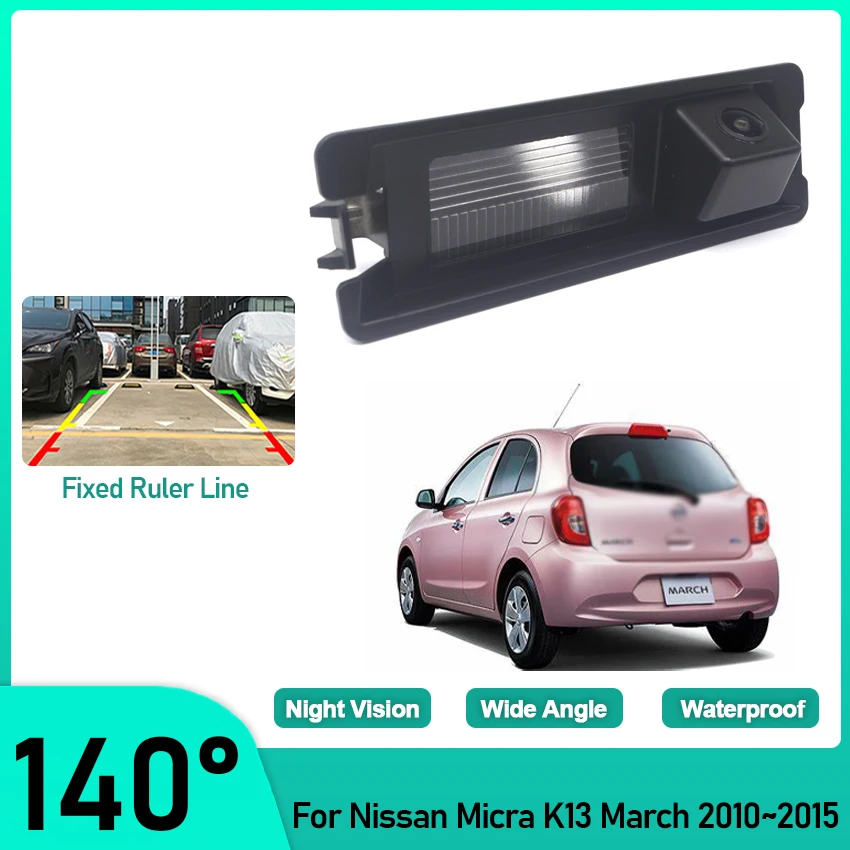 

Rear View Camera RCA Video Reverse Camera CCD HD Waterproof For Nissan Micra K13 March 2010 2011 2012 2013 2014 2015 Wide Angle