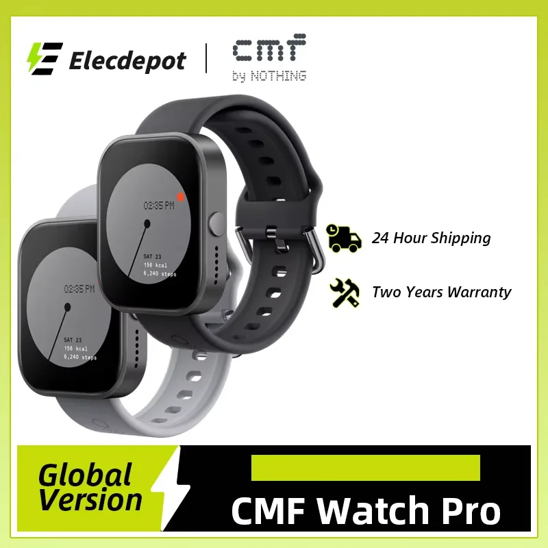 Global Version Smartwatch CMF Watch Pro 1.96“ AMOLED Bluetooth 5.3 BT Anrufe mit AI