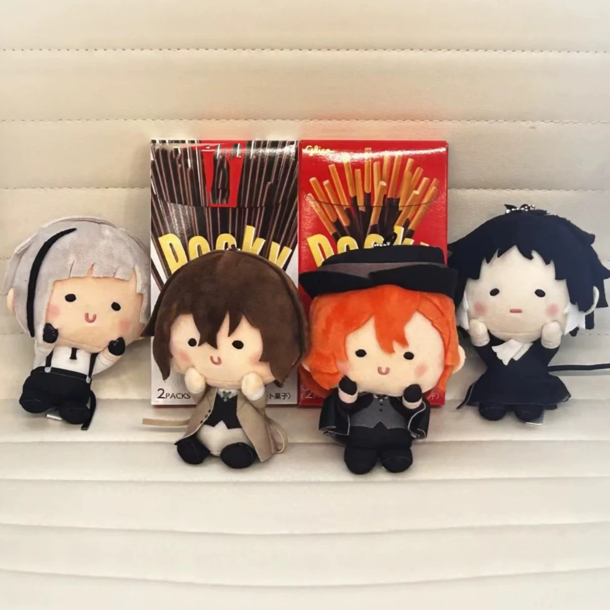 10cm Nakajima Atsushi dazai osamu Nakahara Chuuya Plushie Stuffed Doll Ryunosuke Akutagawa Plush Toys Pandents Toys Xmas Gift