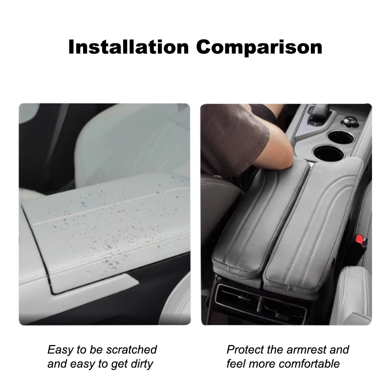 For ZEEKR 001 2021-2025 Center Console Armrest Booster Pad Protective Cover Interior Styling Modified Accessories