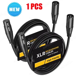 1-10M XLR Cables Male to Female 3-Pin Balanced XLR Cable Stage Recording Studio Audio Interface for Shure SM7B SC3 AM8 K688 Mic
