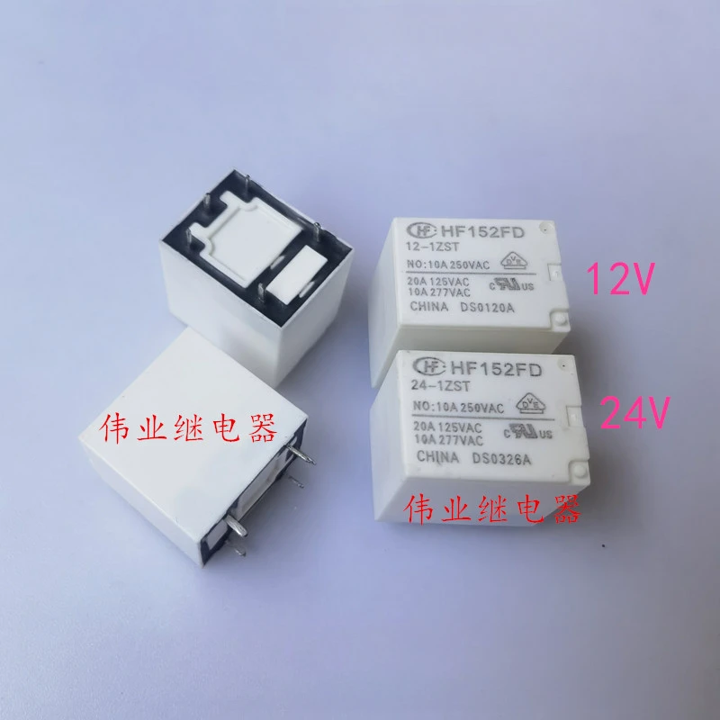 

（Brand New Original）1pcs/lot 100% original genuine relay:HF152FD 12-1ZST 24-1ZST 5pins 10A HF Relay