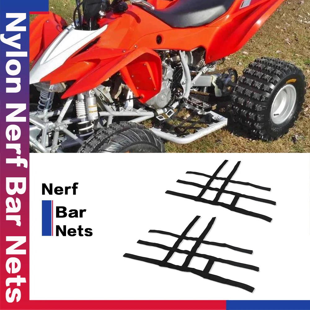 

Nerf Bar Nets Waterproof Nylon ATV Toolkit For Polaris For Pred Suzuki LTZ400 2003-2006 Polaris Predator 500 Arctic Cat DVX400