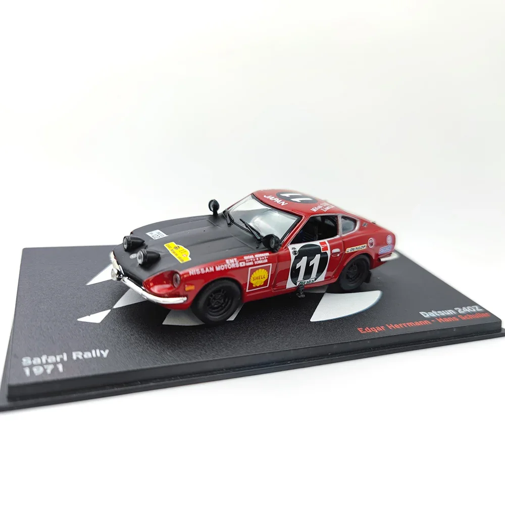

Diecast IXO 1:43 Scale Safari Rally 1971 Datsun 2402 Alloy Car Model Collectible Toy Gift Souvenir Display Ornament