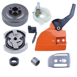 Chain Brake Sprocket Cover Clutch Drum Oil Pump Kit For Husqvarna 136 137 141 142 Chainsaw Handle Guard Worm Gear Bar Plate