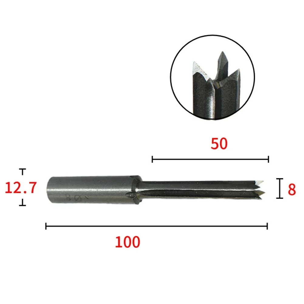 Four Blade Woodworking Drill Bit Mortise Drill 6/8/10/12mm Positive And Negative Tenoning Swing Machine Woodworking Tools