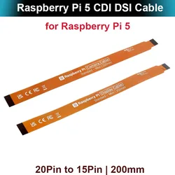 Official Raspberry Pi 5 Camera Cable CSI Display DIS Cable 22Pin to 15 Pin for Official Raspberry Pi 5 DIS Screen LCD Display