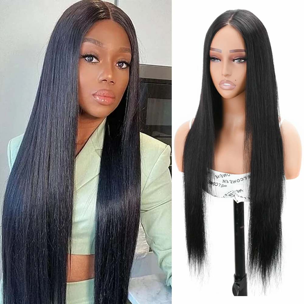 

Wear and Go Glueless 4X4 Lace Closure Human Hair Wig Brazilian Straight Lace Wigs For Women 4X4 Transparent Lace Closure Wigs