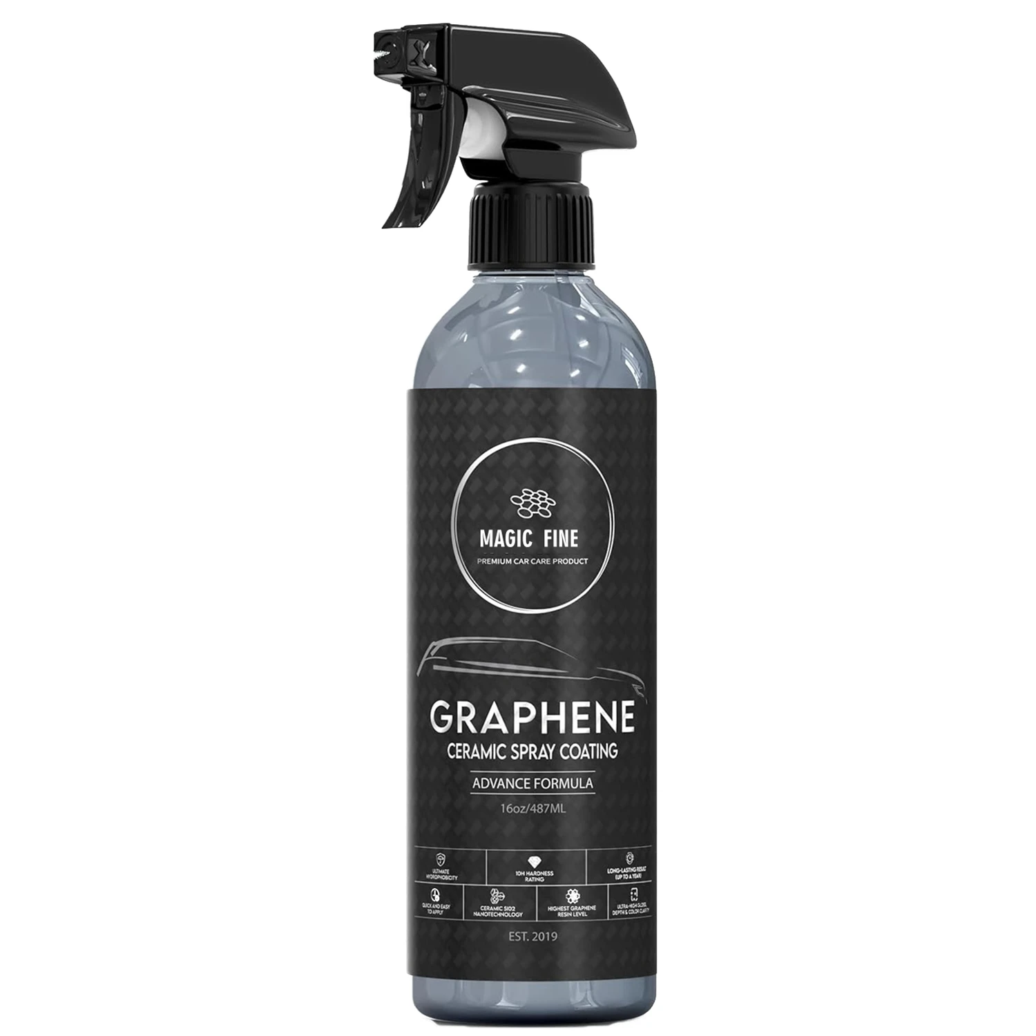 Graphene Ceramic Spray Coating Quick  Easy for Cars Motorcycles Professional-Grade Sealant for Gloss Shine Waterless Wash Wax