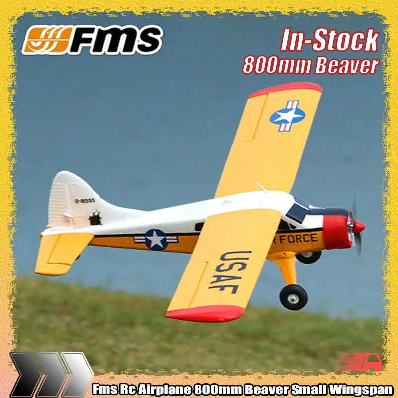 Nuevo Avión RC FMS de 800 mm, Ala Fija de Pequeño Envergadura, Eléctrico, para Principiantes, con GPS y Retorno Automático, Juguete de Avión de Pasatiempo