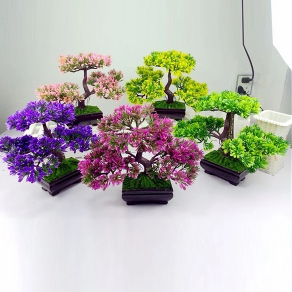 

Simulated Green Plant Decoration Artificial Trees for Home Miniature Bonsai Faux