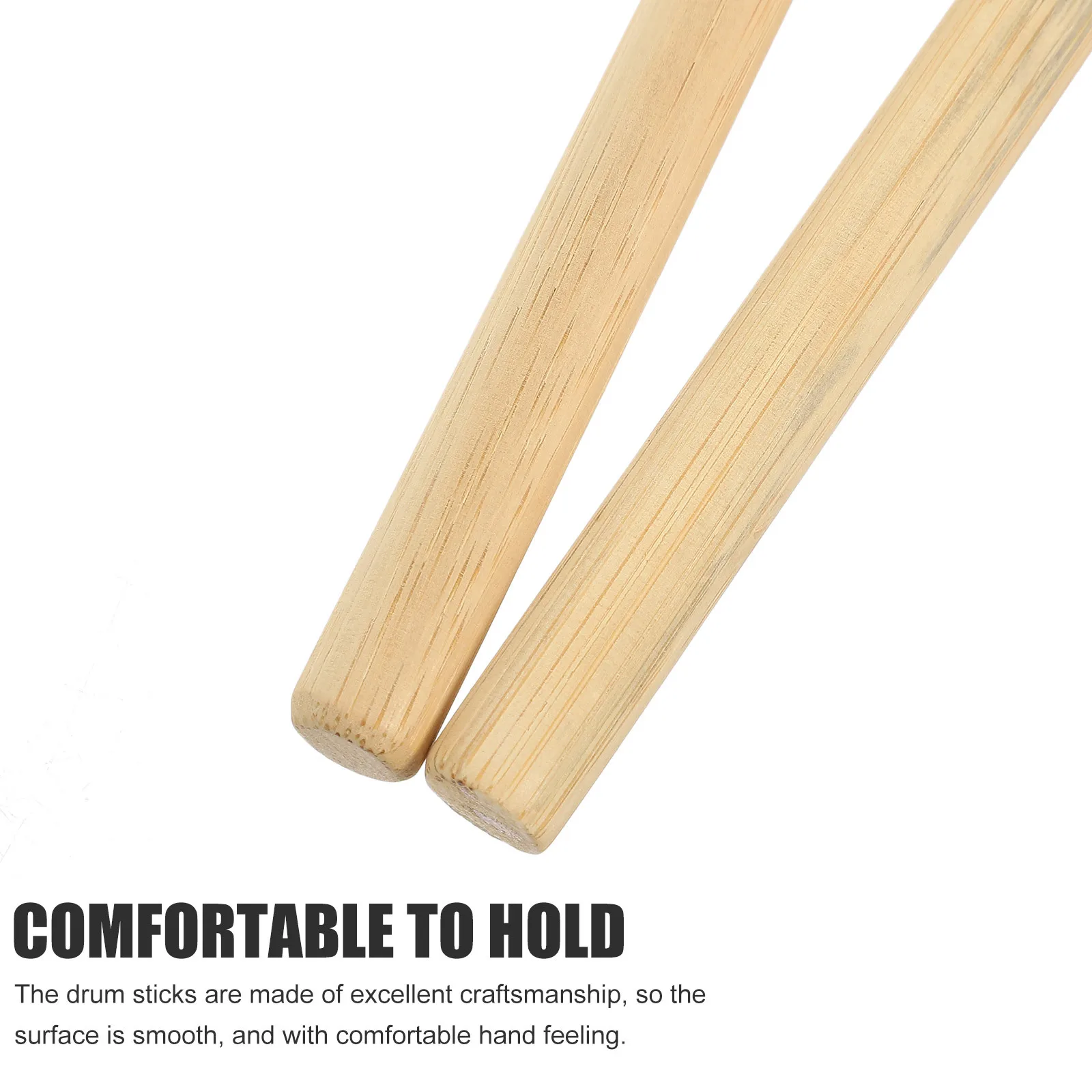 

2Pcs Tongue Drumsticks Long Service Life No Burrs Polished Smoothly Portable Reusable Percussion Stick Drum Stick
