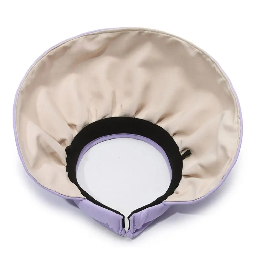 

Summer Sweet Sun Protection Cap Topless UV Protection Female Shell Hat Sunshade Headband Foldable Visor Cap Girls