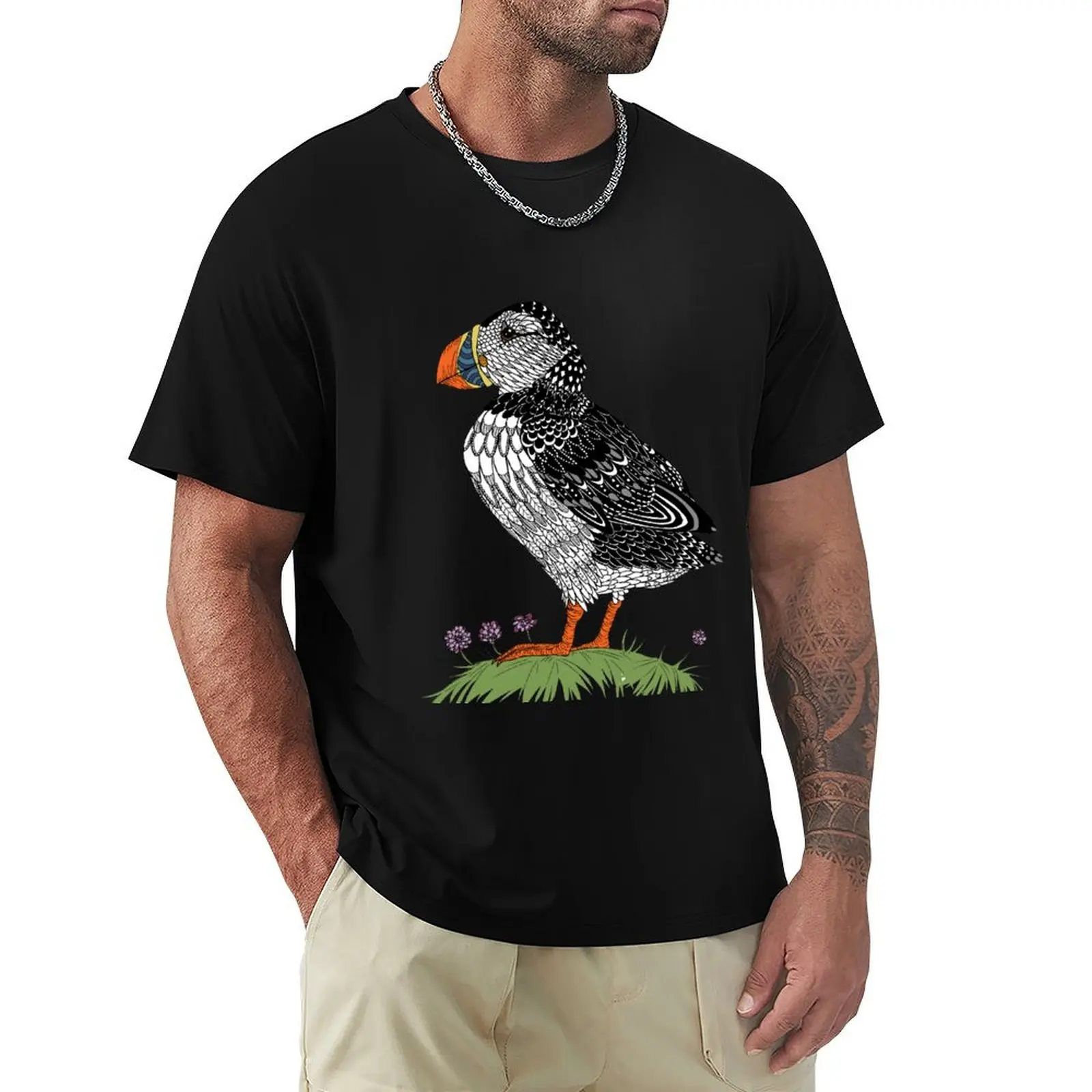 Puffin in colour T-Shirt Quick Dry Sports Short Sleeve Tee
