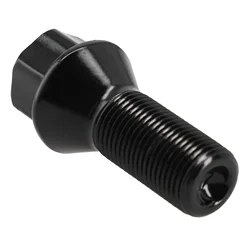 1pc Car Wheel Lug Bolt For BMW E70/ E70N/ E71/ F20/ F21/ F22/ F45/ F30/ F31/ F34/ F35/ F80 Black Steel Wheel Nut Stud Bolt