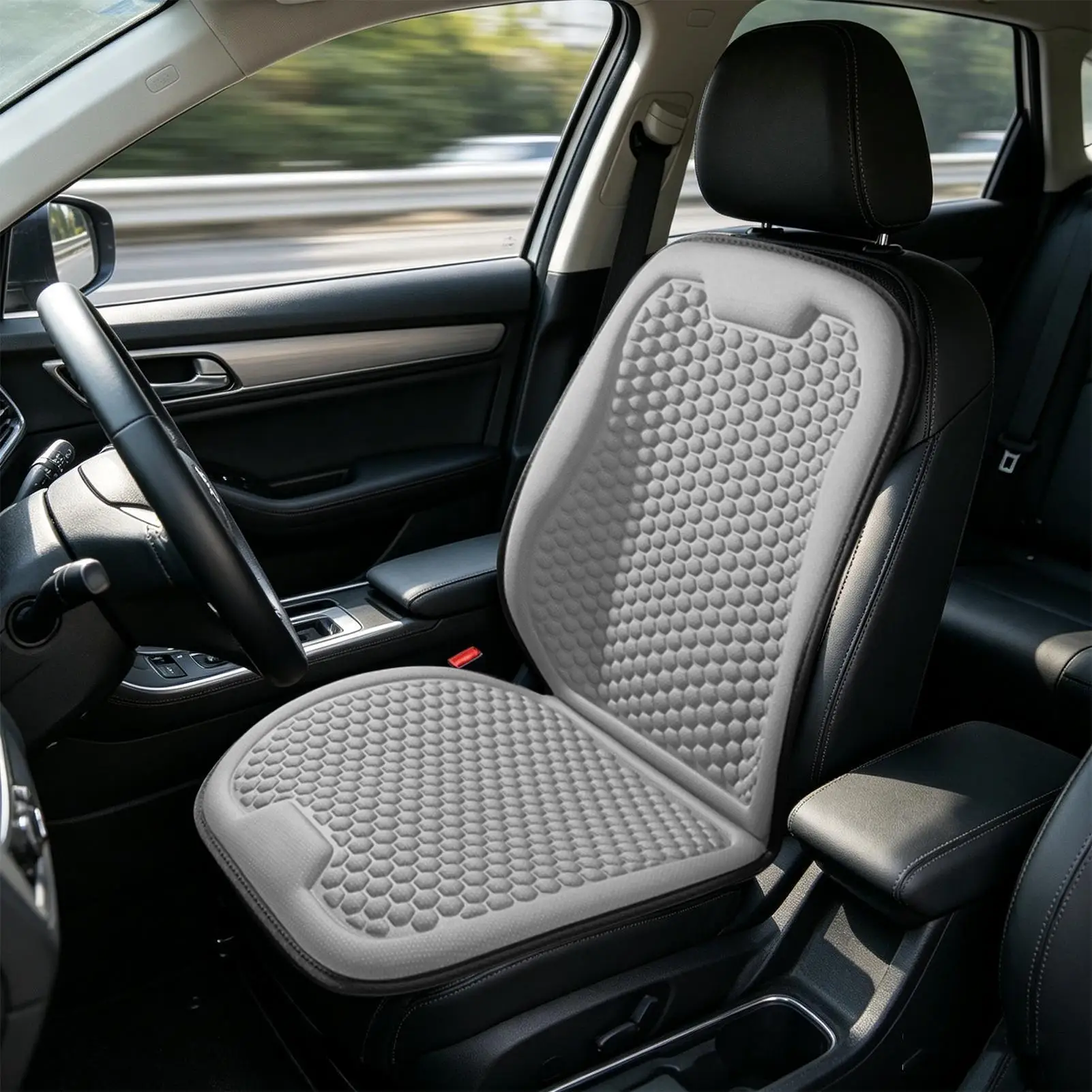 Auto-Sitzkissen Sommer-Kühlkissen Kühlender Autositzbezug Ergonomisch Atmungsaktiv Universell Rutschfest Belüftetes Auto-Sitzkissen – Detail 10