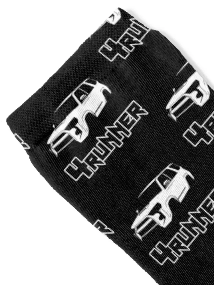 4runner Cutout with Text White Socks christmas gift winter Luxury Woman Socks Men's