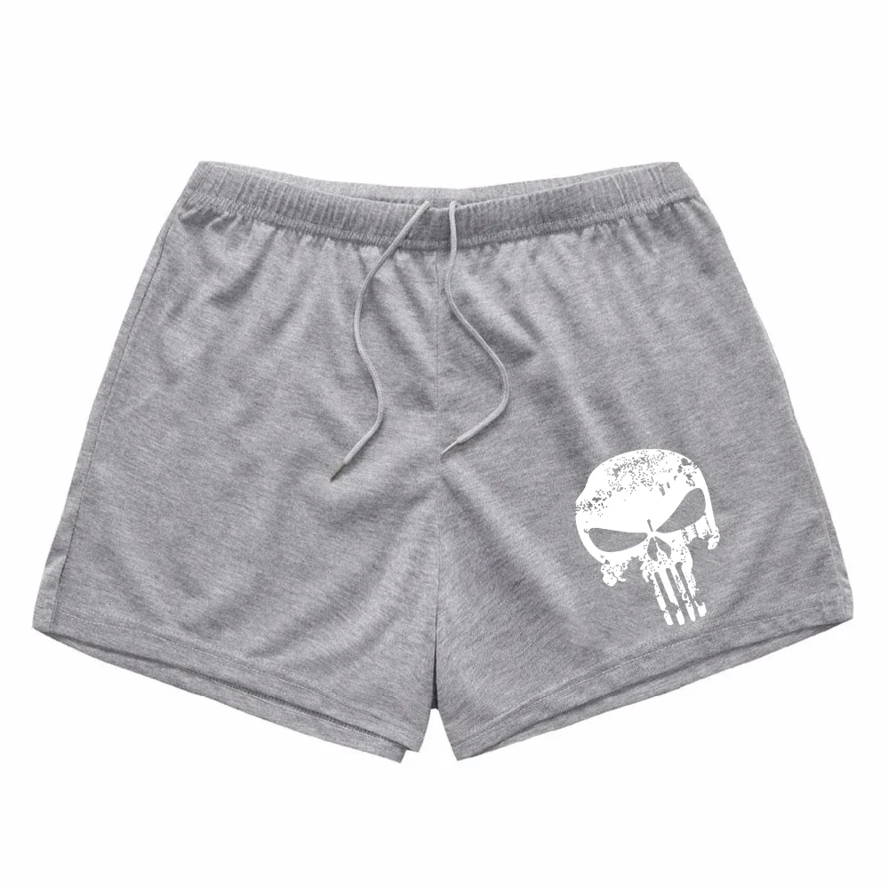 2024 New Summer Men\'s Running Shorts Bodybuilding Workout Jogging Pants Gym Skull Animal Shorts Men Clothing  Streetwear Pants