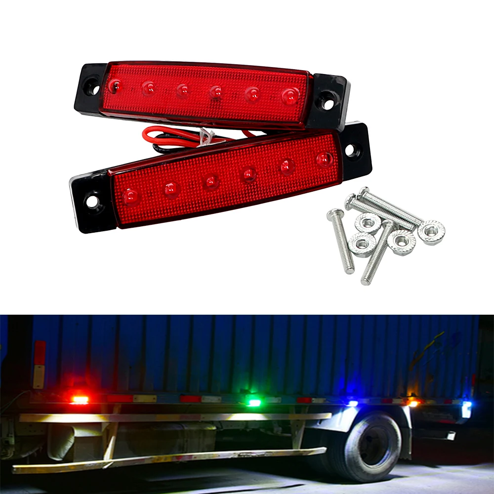 12V Turn Signal Brake Lamp Motorcycle Taillights Car Side Marker Lights 24V Truck Position Trailer Clearance Caravan Accessories