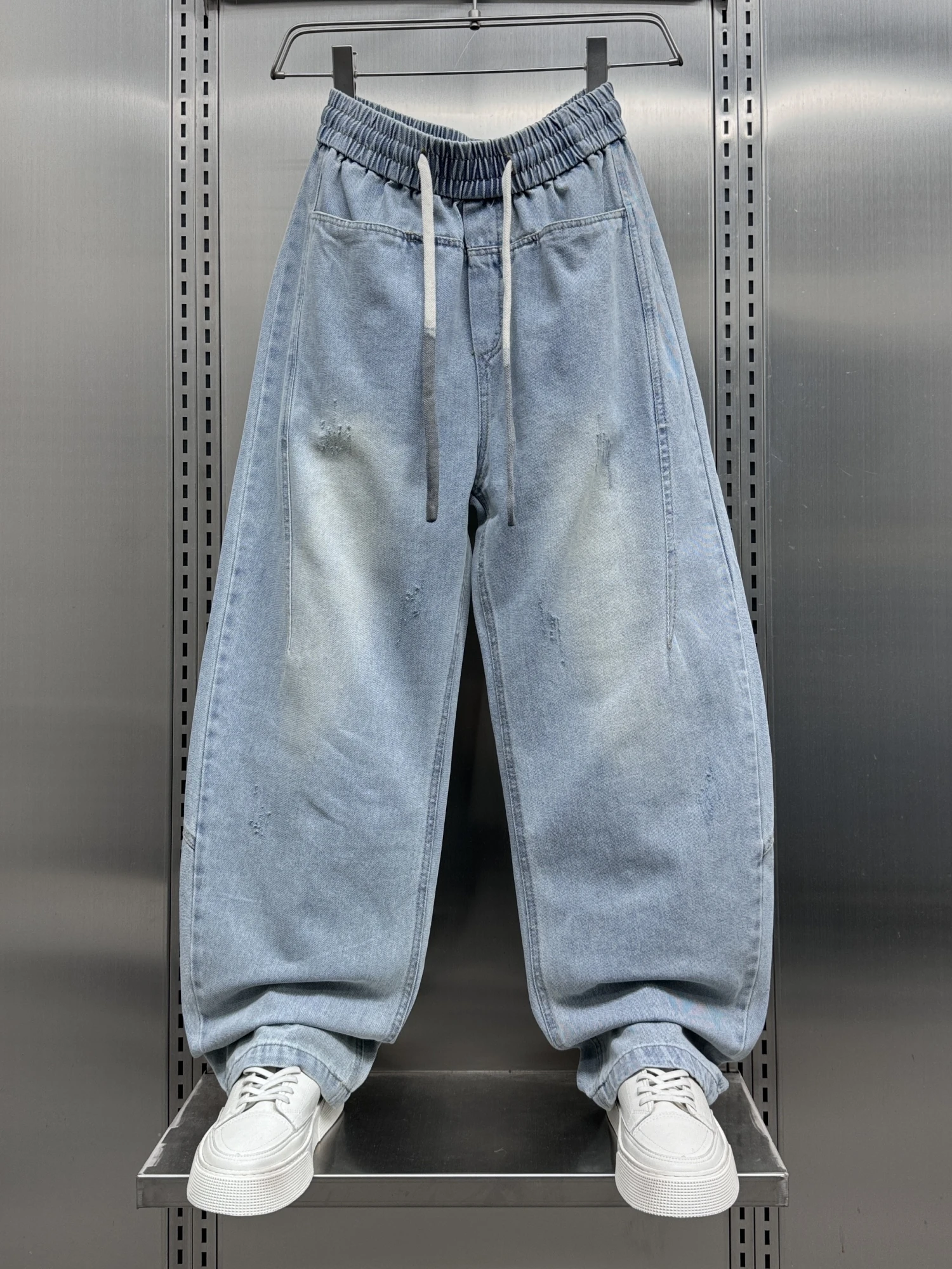 

American Sle Casual Loose Wide Leg Jeans Straight Young Trendy Floor-Length Pants Spring New Arrival Versatile Jeans