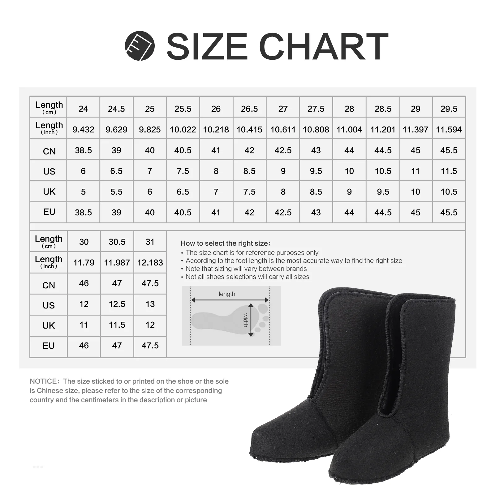 Boot Lining Inside Cover Comfortable Socks Hunting Shoes Plush Boots Inner Winter