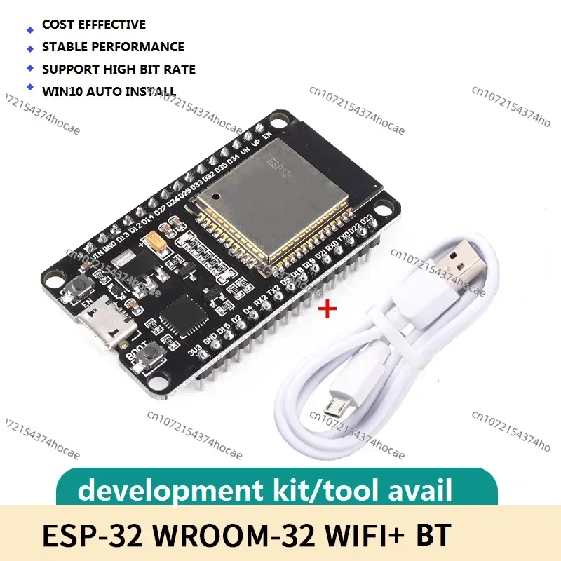 

DRSAT ESP-WROOM-32 ESSP132 ESSP1D Development Board 2.4GHz Dual-Mode WiFi + Bluetooth Dual Cores Microcontroller Processor Integ