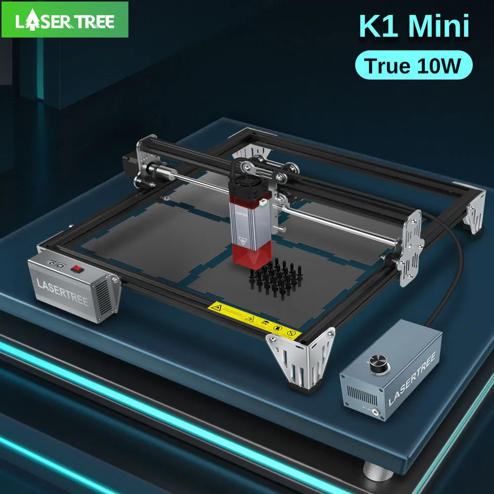 Laser Tree K1-mini Gravador a Laser Cabeça de Gravação Máquina de Corte Área de Gravura 300*300 mm Carpintaria Ferramentas Faça Você Mesmo 10w