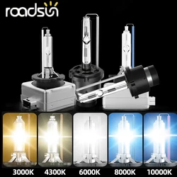 Roadsun 제논 HID 자동차 헤드라이트 전구, D1S D2S D3S D4S, 35W, D1 D2 D3 D4, 4300K, 6000K, 8000K, 12000K, 자동 램프, 12V, 2 개