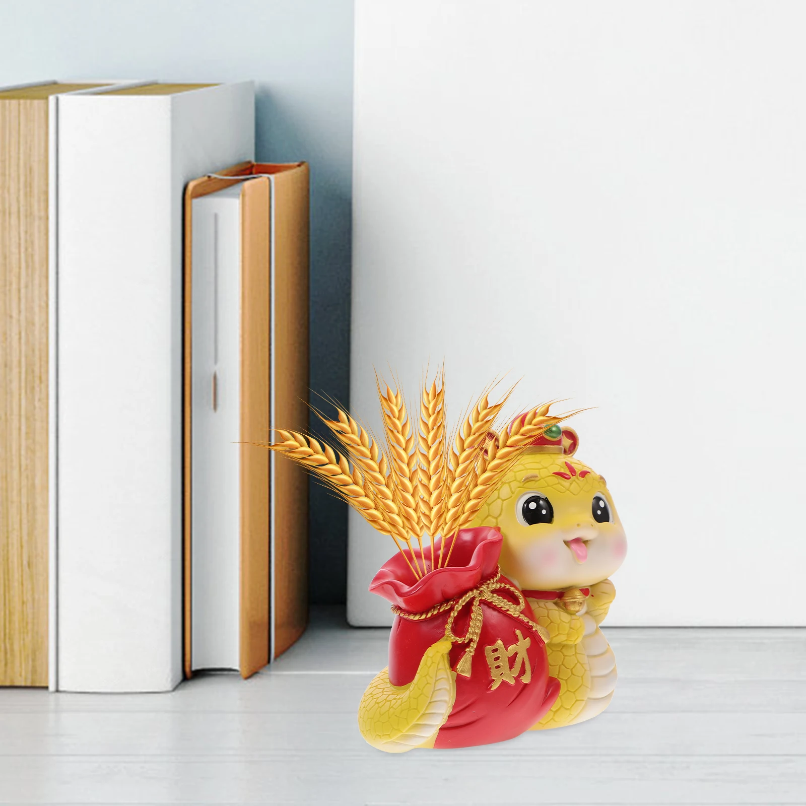 

Snake Year 2025 Resin Pencil Holder Chinese Zodiac Desk Organizer Feng Shui Wealth Animal Decor 2025 Snake Year Decor