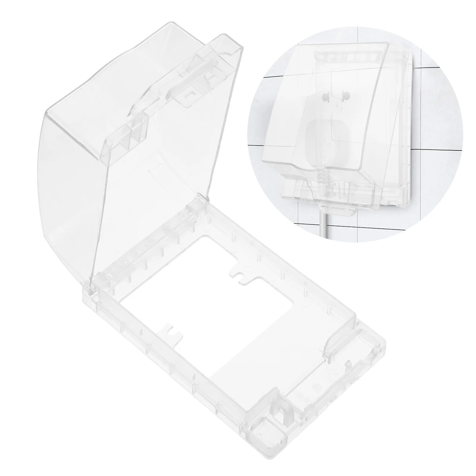 Couvercle de protection étanche, indicateur de Notification, boîtier de prise domestique, fil électrique Simple joint