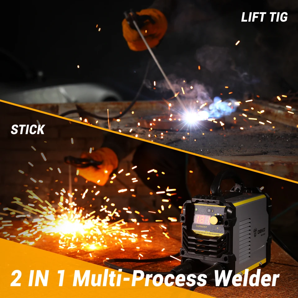 DEKO MMA-200AE 200A DC Inverter Welder 220V