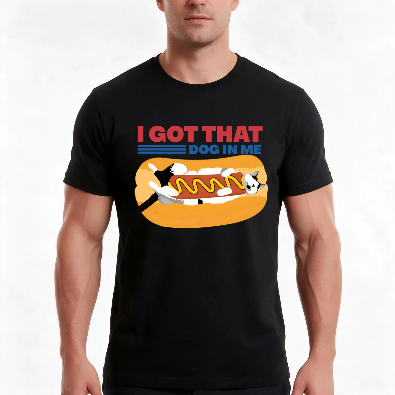 I GOT THAT DOG IN ME - Poorly Made Cat T-Shirt Summer Casual Cotton Tee Oversized Streetwear Tops Vintage Graphic Print