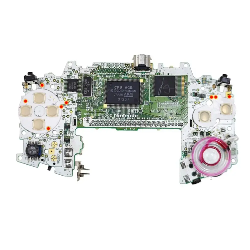 Teclados de botão de jogo universal, membrana condutora, peças de reposição duráveis, A-B, D-Pad para Gameboy, GBA, acessórios