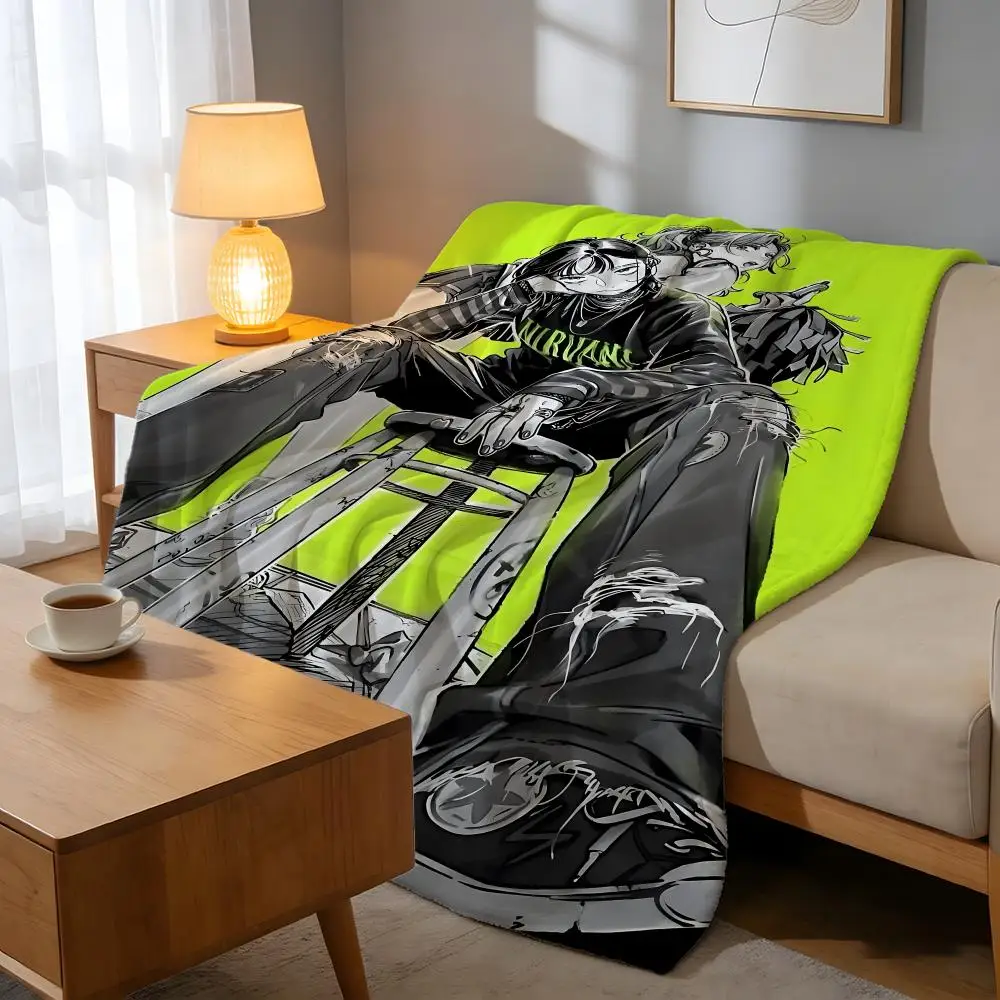 Throw High-Density Short Plush Blanket For Sofa Nap Air-Conditioned Room Soft Skin-Friendly Aya Oosawa Koga Mitsuki Comic Anime