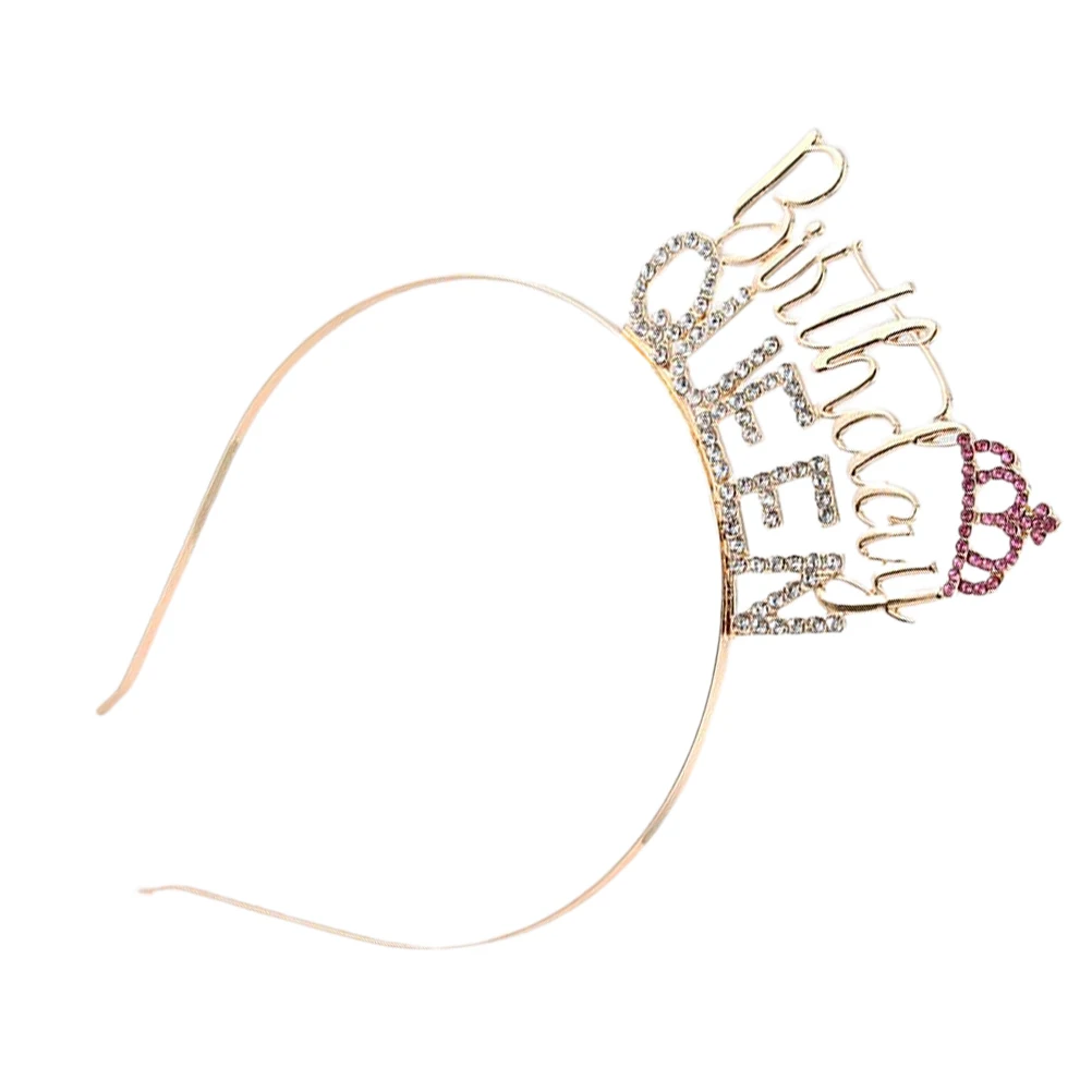 

Diamond Crown Hair Accessory Stylish Costume Wedding Lovely Birthday Party Headband