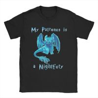 Toothless My Patronus Is A Night Fury HTTYD T Shirt Men Women's 100% Cotton T-Shirts Crew Neck Tees Short Sleeve Clothes 6XL