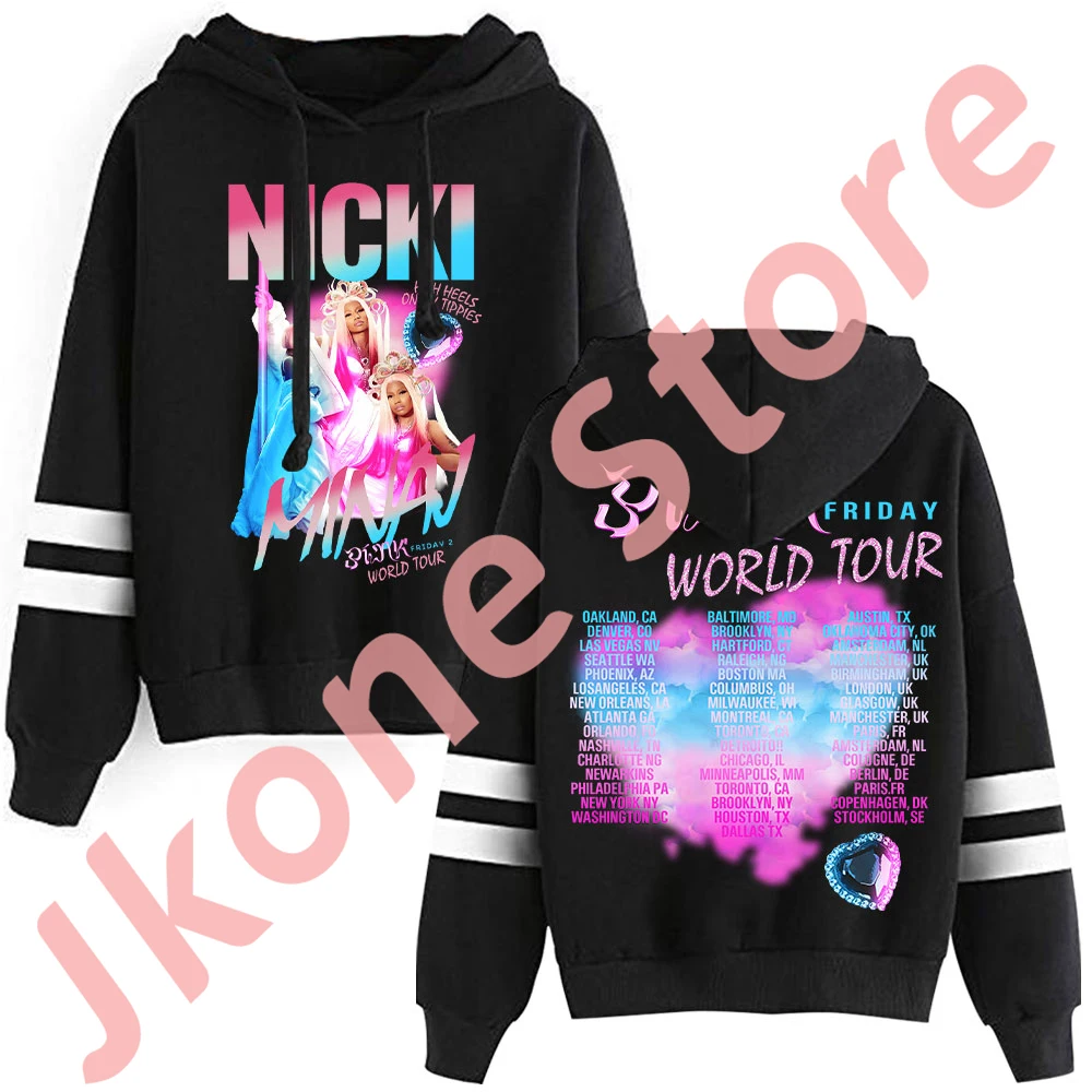 

Nicki Minaj GAG City World Tour Merch пуловеры розовая пятница 2 с длинным рукавом модные повседневные унисекс модели PF2