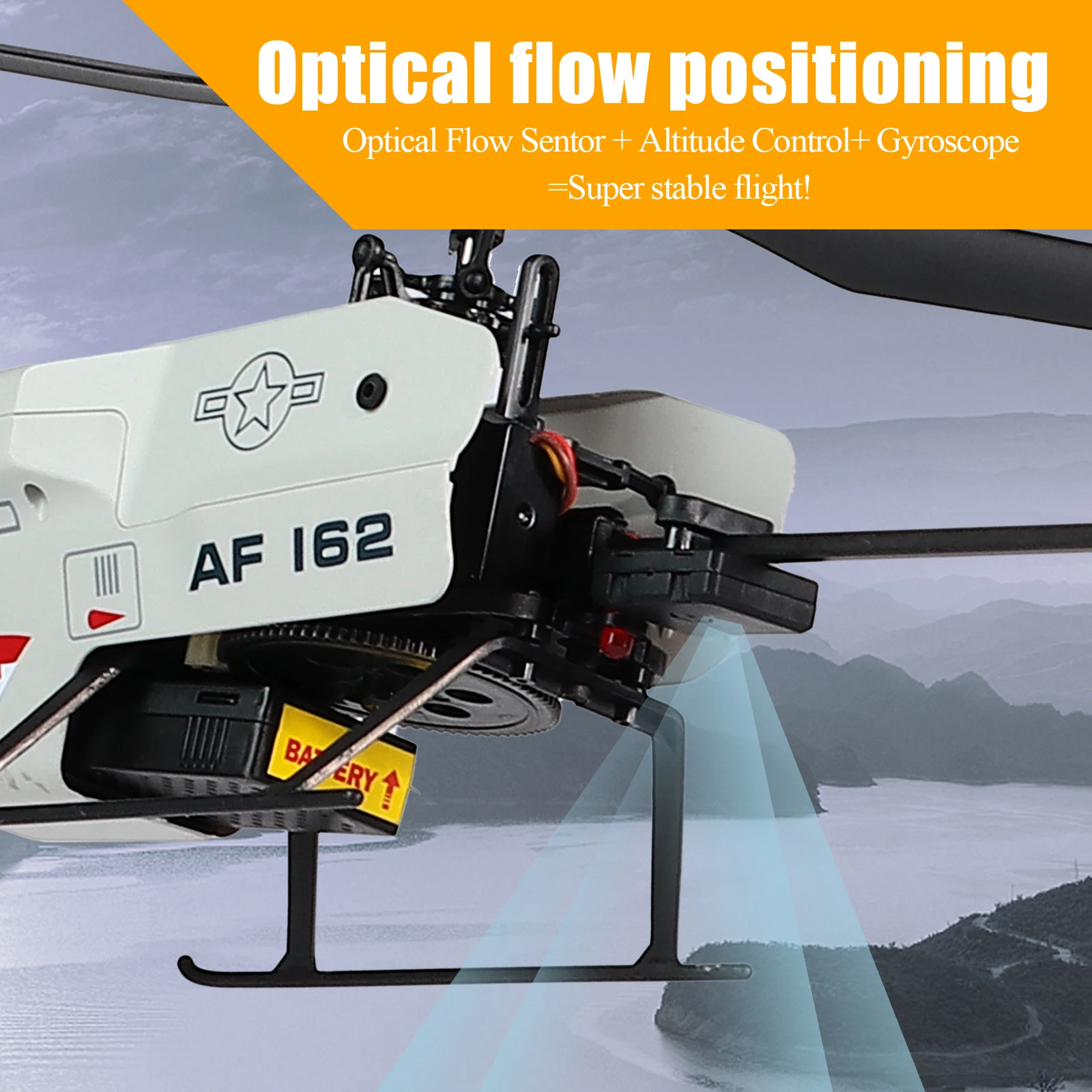 100 Size Gyro Stabilized RC Helicopter with WiFi FPV Camera 2.4G Remote Control Toys and Hobbies for Professional Beginner-RTF