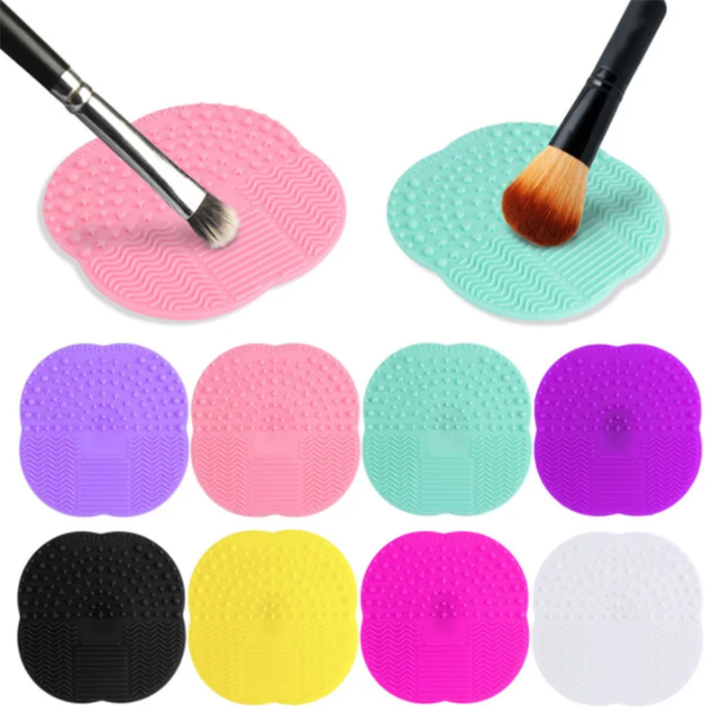 Silicone Maquiagem Brushes Cleaner Pad, Cosmetic Beauty Tools, Escova de Fundação, Maquiagem Acessórios, Ferramentas de limpeza