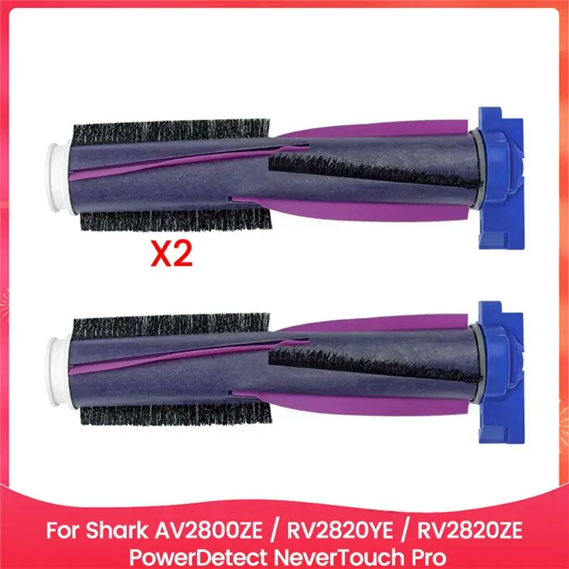 ABSS-2Pcs Main Brush For Shark AV2800ZE/RV2820YE / RV2820ZE Powerdetect Nevertouch Pro Robot Vacuum, Brushroll Replace