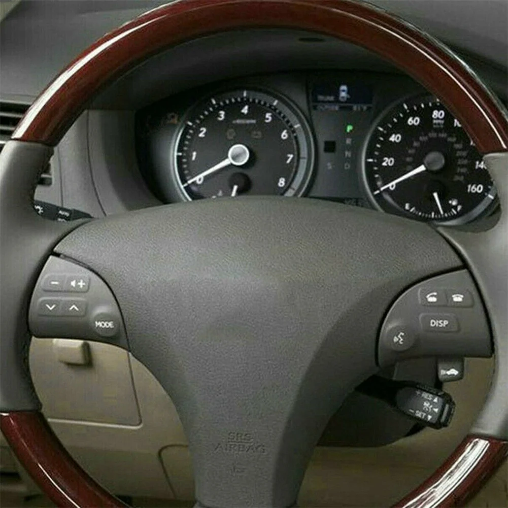 #21K Car Steering Wheel Control Switch Audio Bluetooth Multi Button Cover,For Lexus ES350,(ABS)