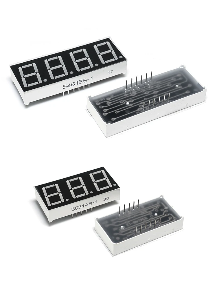 หลอดดิจิตอล 0.56 0.36 0.8 นิ้วดิจิตอลสีแดงจอแสดงผล 1/3/4 หลักแคโทดทั่วไป Anode ทั่วไปโรงงานขายตรง