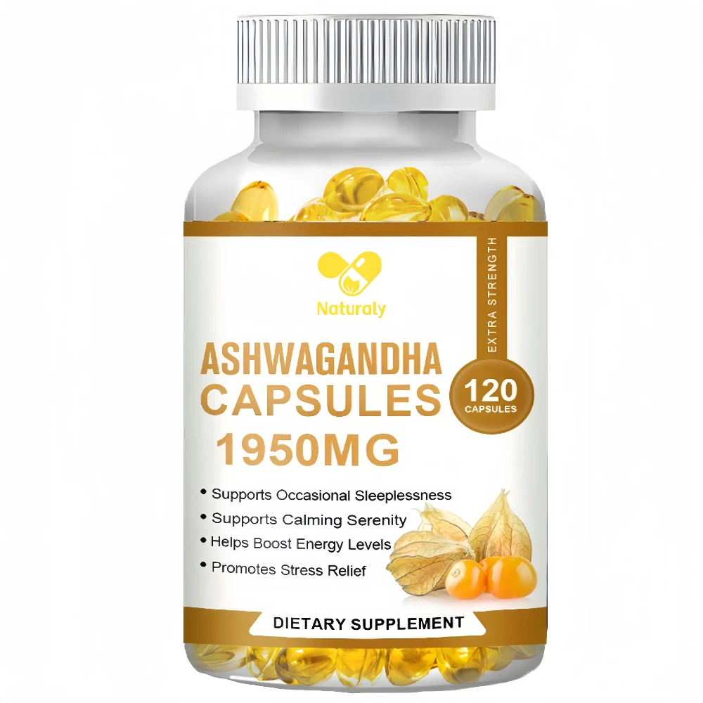 Ashwagandha Supplements Helps Relieve Stress and Anxiety, Natural Mood Support, Stress Support, Thyroid Support, Immune Health