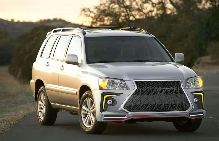 

Для Toyota Highlander 01-07 Kluger XU20 обновление для автомобиля Leux Hot PP бампер Bodykit решетка